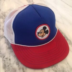 Vintage Disneyland Mickey Mouse snapback hat 70’s